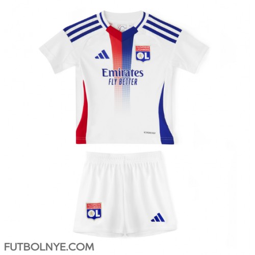 Camiseta Olympique Lyonnais Primera Equipación para niños 2024-25 manga corta (+ pantalones cortos)